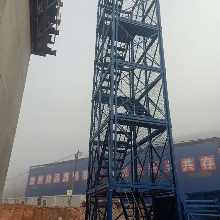 建筑工地用安全梯笼 建筑式安全梯笼 建筑挂网式梯笼 按时发货