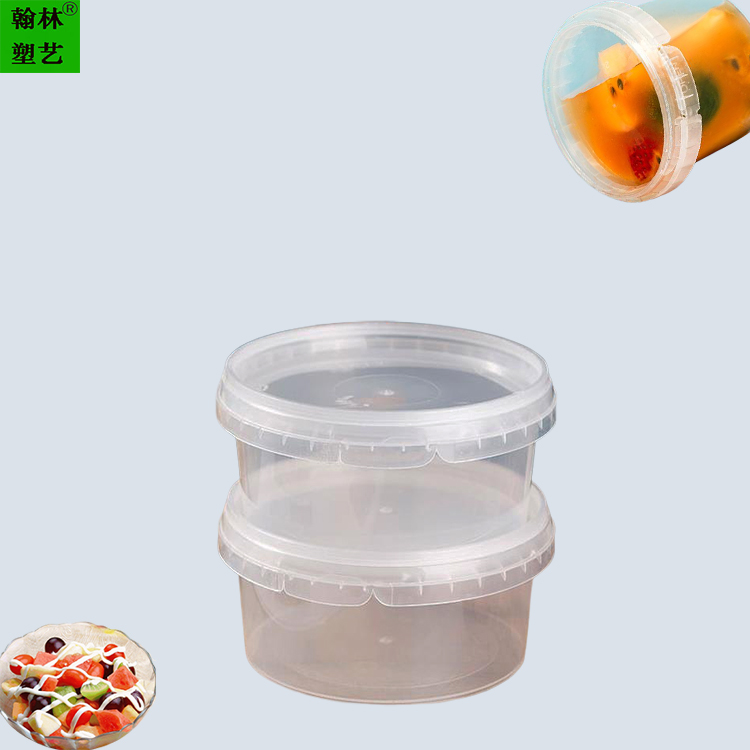 厂家直销 565ml圆形透明加厚抗压外卖甜品芋圆水果捞打包碗食品级pp
