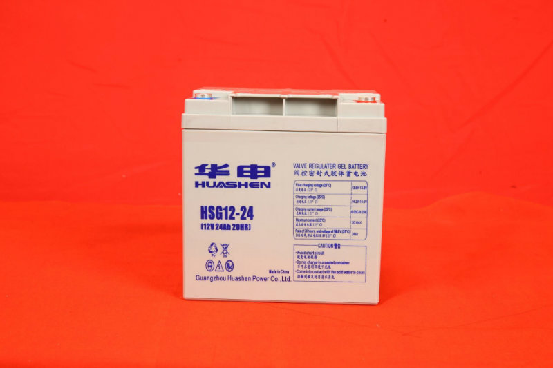 华申蓄电池HSG12-24 12V24AH ups蓄电池 阀控式铅酸蓄电池