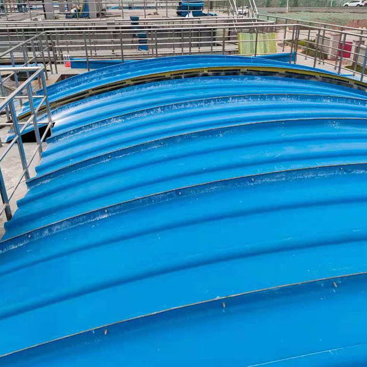 玻璃钢除臭盖板系列 污水池盖板 玻璃钢弧形盖板
