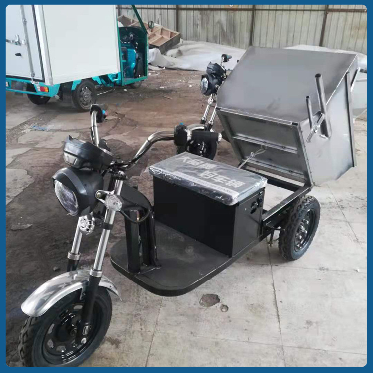 临沂手推式三轮拉粪车  体积小操作简便  鸭舍拉粪车