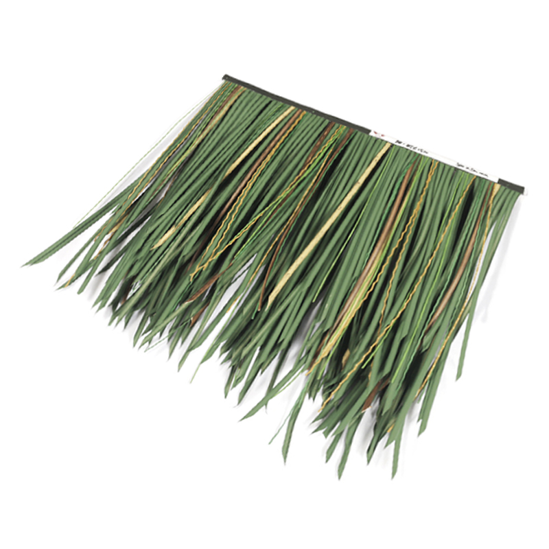 源头厂家 防水防虫防真茅草 强度高屋顶仿真草 茅草中柱伞pe稻草