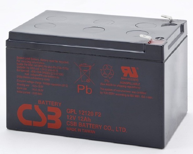 CSB蓄电池GPL12120F2 12V12AH 后备电源/应急电源/UPS电源蓄电池