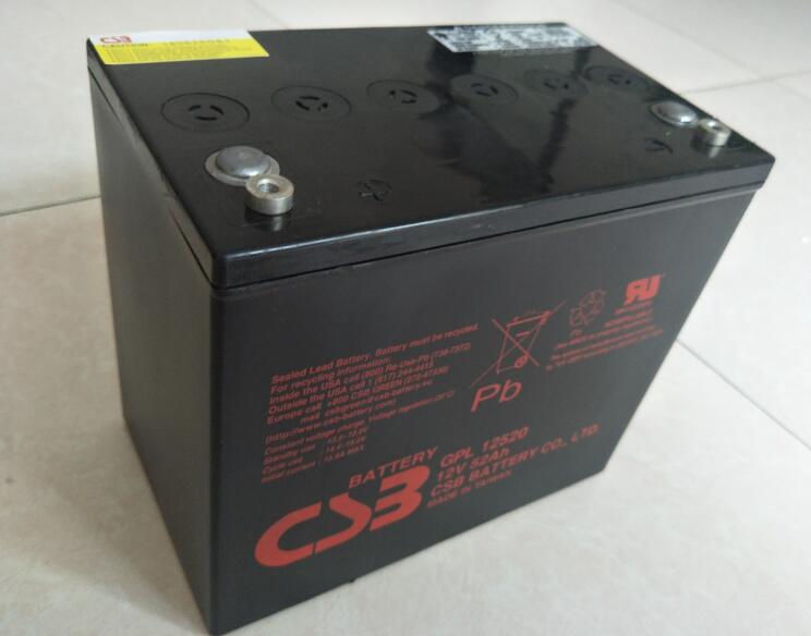 希世比CSB蓄电池GPL12520 12V52AH 太阳能发电照明 直流屏EPS UPS电源