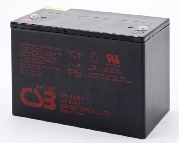 CSB蓄电池GPL12880 12V88AH 消防应急直流屏ups电源专用