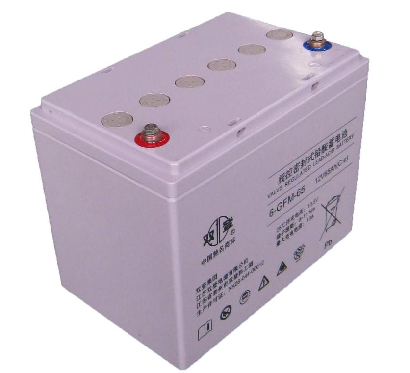  双登6-GFM双登12V65AH铅酸免维护65ah电瓶蓄电池太阳能UPS逆变器发电站机房电信设备电