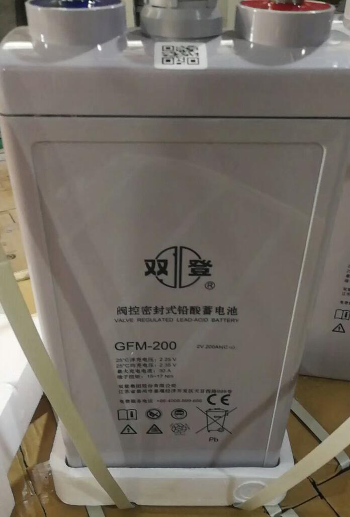 双登蓄电池GFM-200 2V200Ah 通讯 直流屏 UPS 应急电源专用