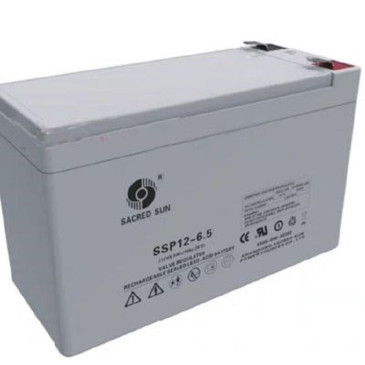圣阳蓄电池SSP12-6.5铅酸免维护12V6.5AH直流屏 UPS 电动喷雾器 控制器 照明 专用
