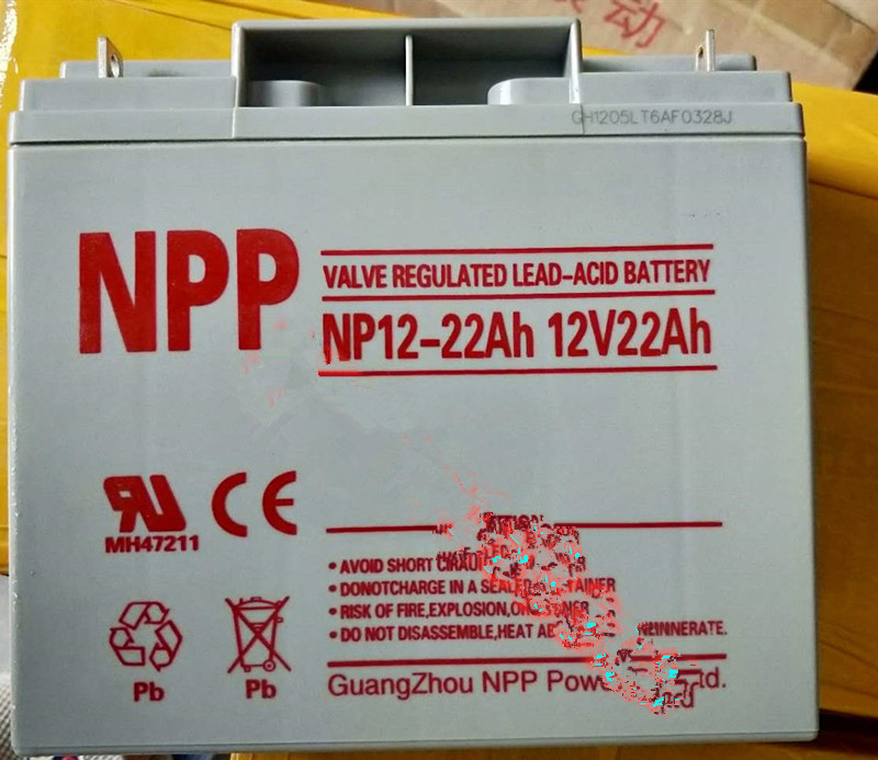  NPP蓄电池12V22AH耐普蓄电池NP12-22Ah医疗EPS应急照明电源直流屏消防主机信号塔门