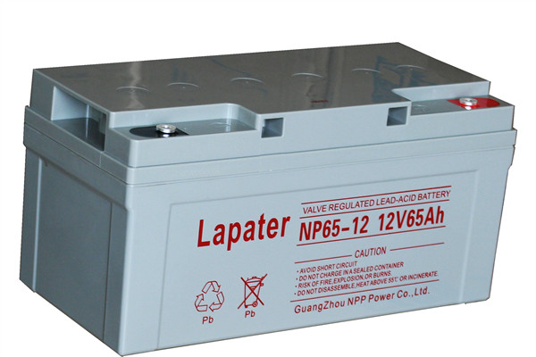 NPP耐普蓄电池 NP12-65 12V65AH铅酸免维护UPS电源蓄电池电信医疗设备太阳能路灯电力