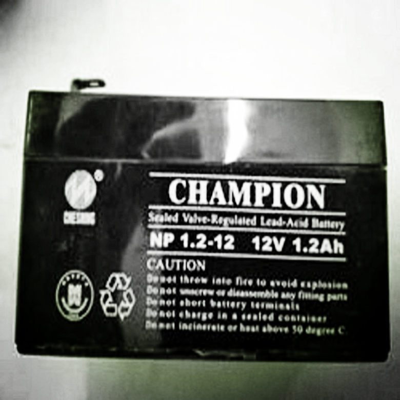 guan军CHAMOIONY蓄电池NP1.2-12 12v1.2ah小型控制器 信号塔 UPS内置