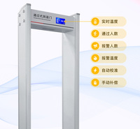 珲春市学校入口测温安检门 防疫测温通道门 启点创新科技