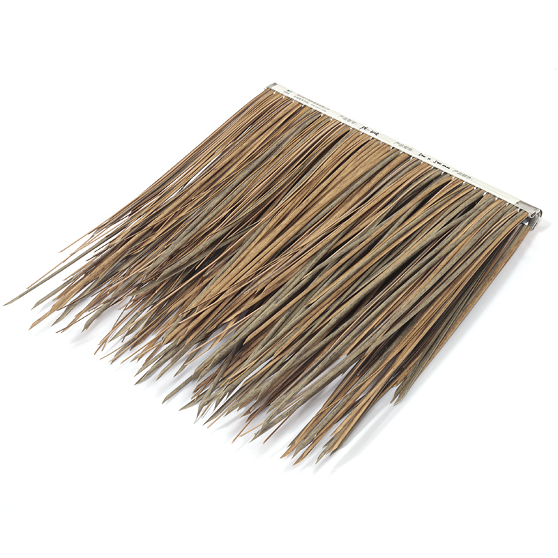 厂家供应 环保不褪色屋顶毛草  仿真茅屋茅草片 防腐仿真茅草屋顶材料