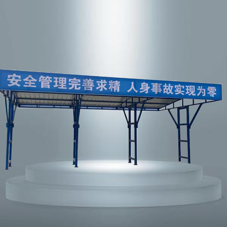 双层安全防护棚  永邦销售    建筑工地套丝机防护棚   云南  施工用标准化木工加工棚