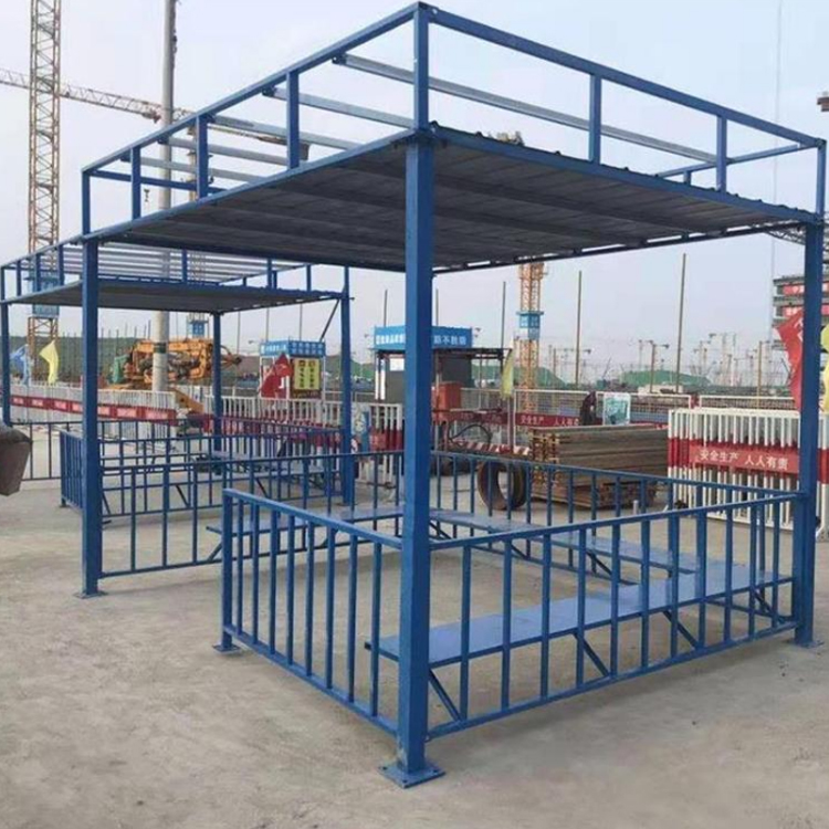建筑施工定型化防护棚    永邦销售  工地用钢筋加工棚   四川  组装式钢筋加工防护棚