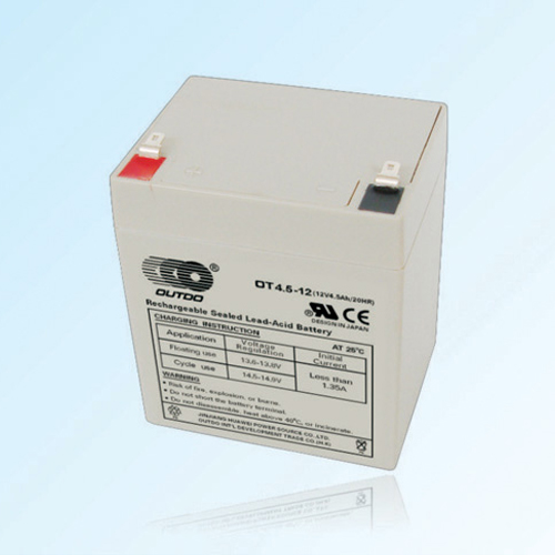 OUTDO奥特多蓄电池OT4.5-12 12V4.5AH卷帘门 电梯消防 信号塔  UPS内置电池