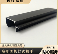 温州 高档金属封边拉手 柜子封边拉手生产厂家 顶佳铝业 按需定制