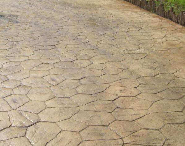 彩色压模地坪 印花地坪强化料 水泥印花价格 晶邦地坪