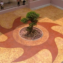 彩色压模混凝土厂家 压花地坪材料厂家 压印砼施工视频 晶邦地坪