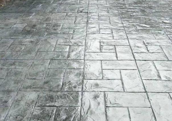 混凝土压印地坪  彩色水泥路面 压花地坪材料厂家 晶邦地坪
