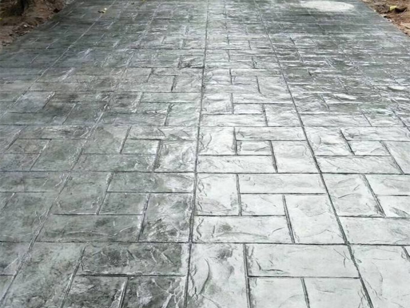 压印混凝土材料 地坪压模施工 压花路面多少钱一平方 晶邦地坪