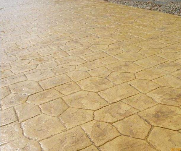 压花混凝土路面 压花地坪需要什么材料 压印砼施工视频 晶邦地坪