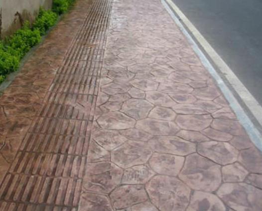压膜地坪 压花路面多少钱一平方 水泥压模 晶邦地坪