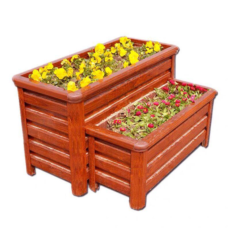 临朐防腐木花箱   全铝花箱   铝合金花箱批发