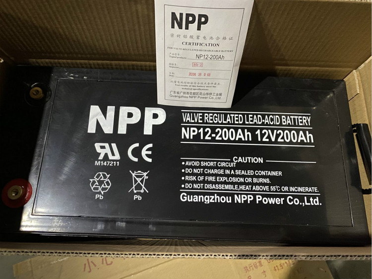  NPP耐普蓄电池12V200AH/NPG12-200AH机房设备应急电源UPS电源专用海湾消防主机
