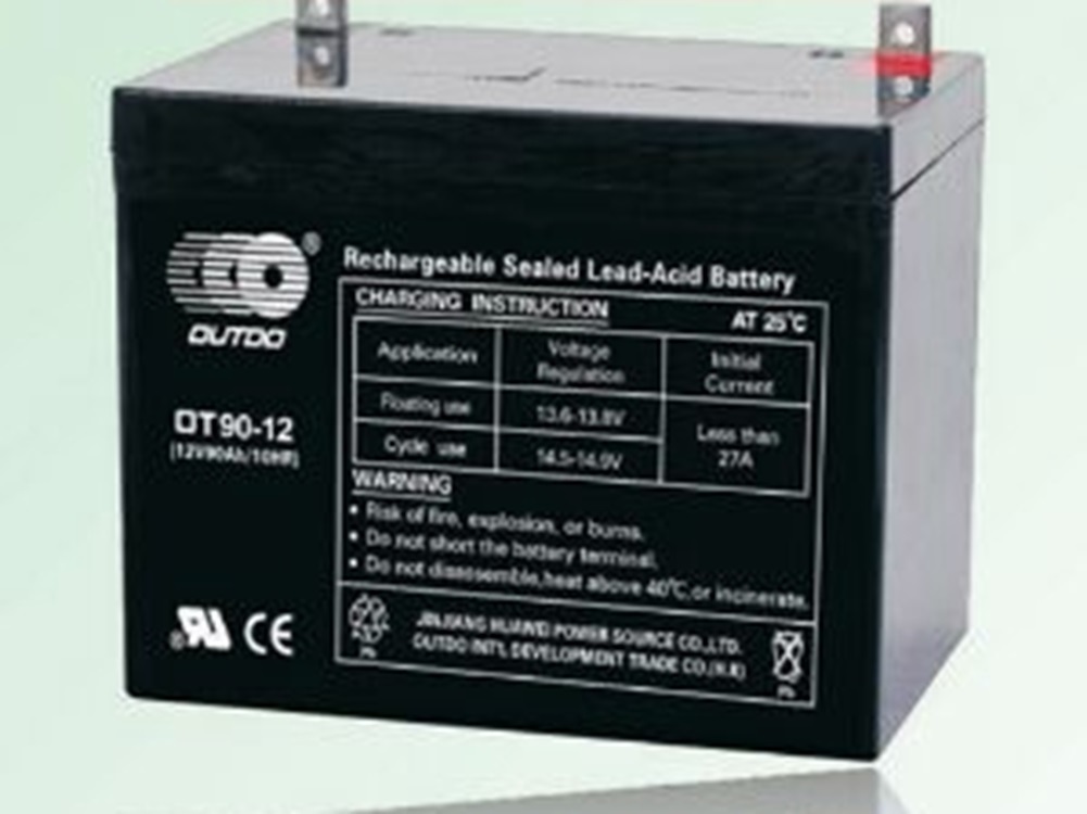 奥特多（OUTDO）蓄电池OT90-12 12V90AH 通讯电力储能UPS消防 发电站 电信设备 