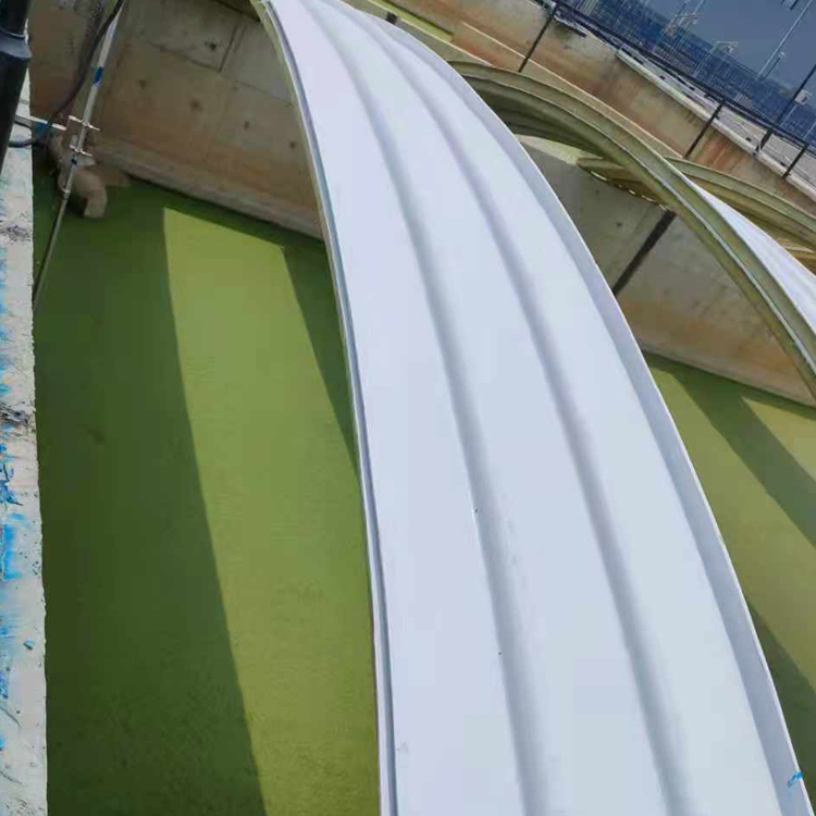 手糊拱形盖板 污水加盖臭气罩棚 玻璃钢污水池罩棚