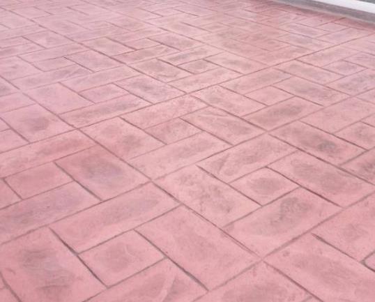 路面压花模具 压模彩色路面 压花地坪图片大全 晶邦新材料
