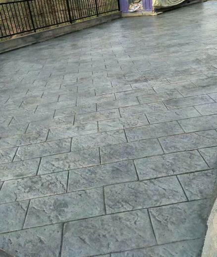 彩色艺术地坪 水泥压模 压花路面多少钱一平方 晶邦地坪