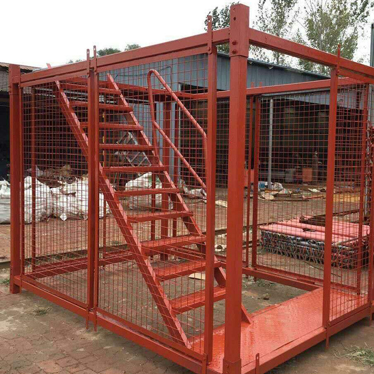 挂网式梯笼 利科销售 建筑工地组合式梯笼 工地用Z字型梯笼 质量放心