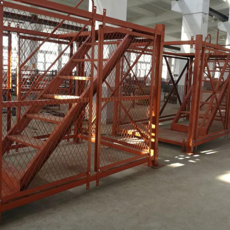 建筑施工安全笼梯 工地用Z字型安全梯笼 组合框架式安全梯笼 规格多样