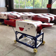 家用220v小型一体切草揉丝机养殖饲料铡草机5刀盘铡草机牛羊鸡鸭干湿两用铡草机