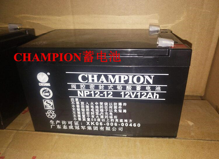 CHAMPION蓄电池NP12-12 12V12AH 消防通讯机房照明UPS电源