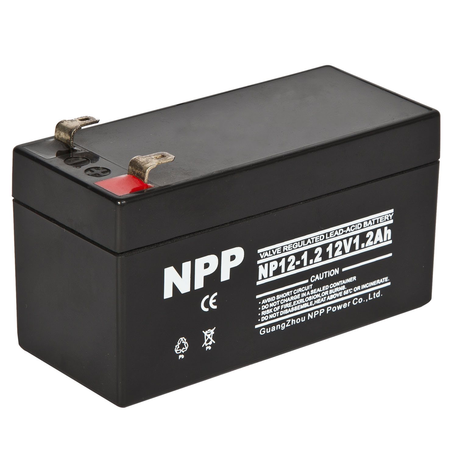 NPP耐普蓄电池NP12-1.2 12V1.2AH铅酸蓄电池报警器扩音机专用储能消防医疗电梯照明门禁