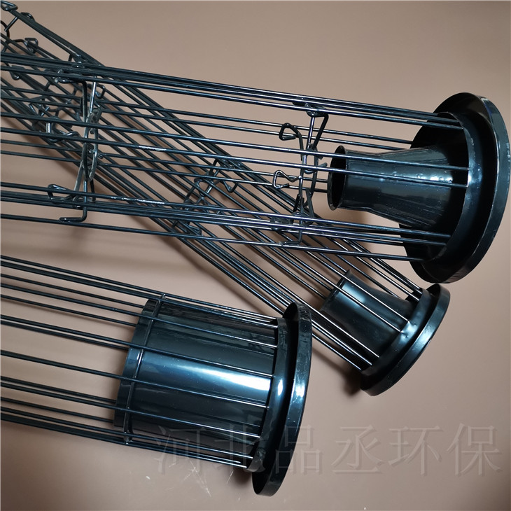 长期供应 除尘滤袋骨架 工业除尘弹簧骨架 喷塑有机硅除尘袋笼
