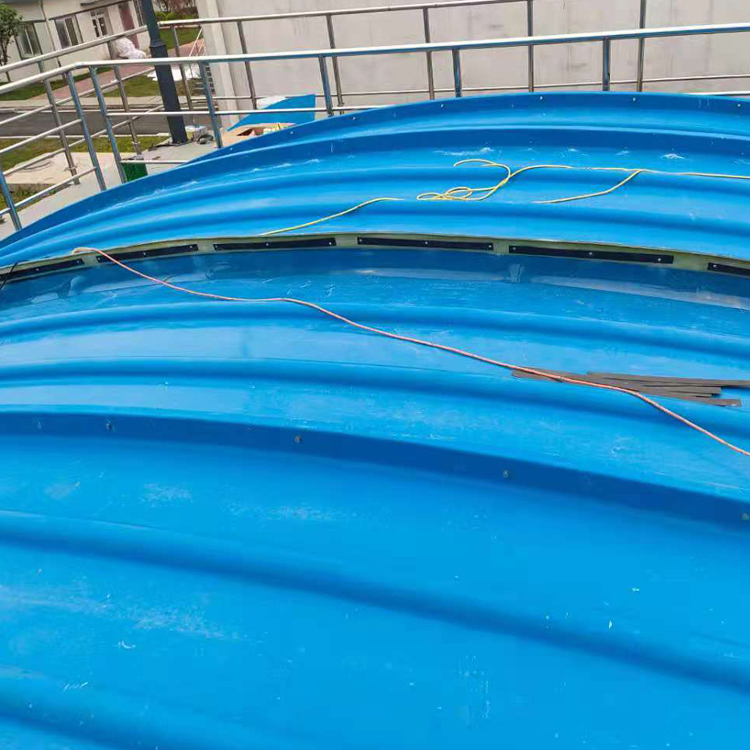 玻璃钢污水池拱形盖板 弧形密封玻璃钢罩棚 拱形盖板欢迎选购