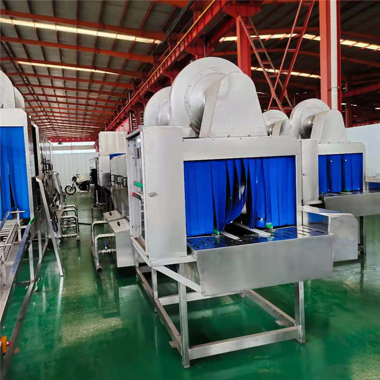 广东塑料垃圾桶清洗机 大型容器清洗设备商 对夹式塑料筐清洗机批发价格