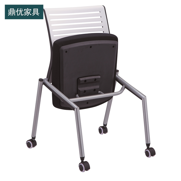 会议椅子带轱辘 现代培训椅厂家 鼎优带扶手办公椅