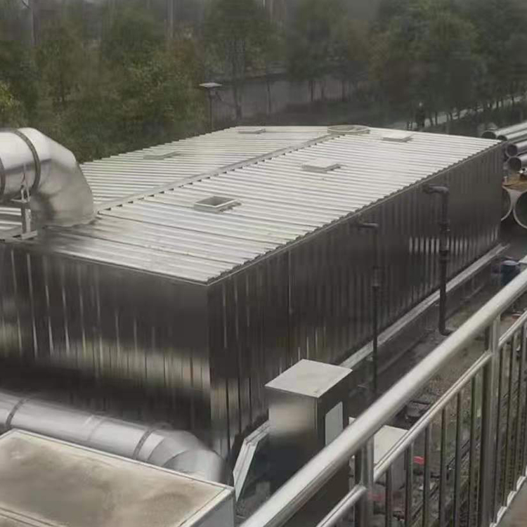 玻璃钢生物除臭设备 玻璃钢除臭箱 玻璃钢除臭箱 除臭塔工程定制废气处理按需供应