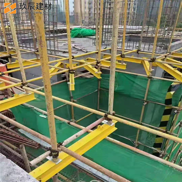 玖辰 悬挑钢梁 上拉式悬挑工字钢 悬挑钢梁悬挑 发货