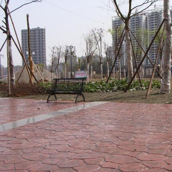 压膜混泥土做法 广东混凝土压模地坪 水泥地面印花 晶邦地坪