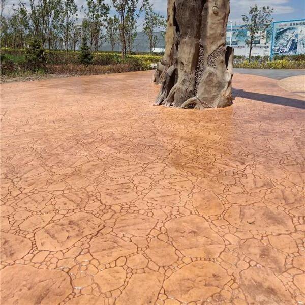 压花混凝土路面 水泥路面压模 压花地坪材料厂家 晶邦地坪