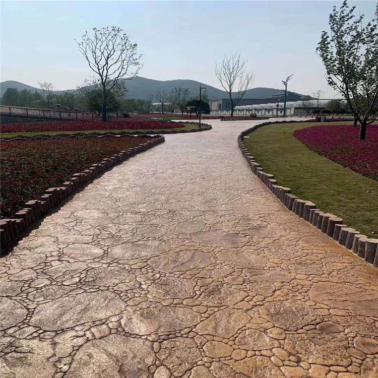 压印混凝土材料 彩色压印地坪施工工艺 压印砼施工视频 晶邦地坪