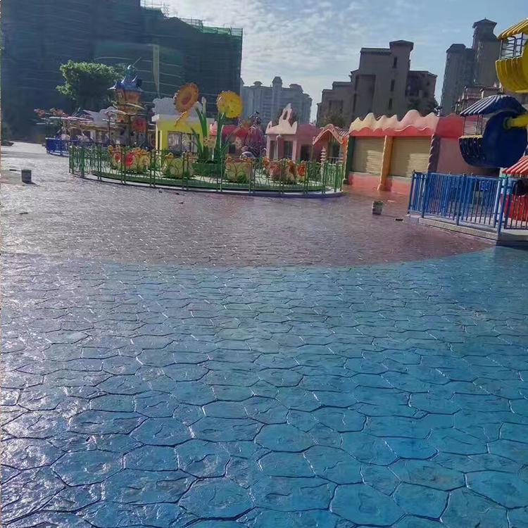 水泥压膜地面单价 水泥印花地面价格 压模砼施工工艺 晶邦新材料