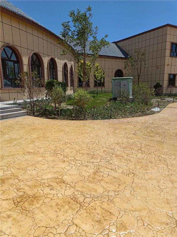 混凝土压模地面 压花地坪施工单价 混凝土压印地坪 晶邦地坪