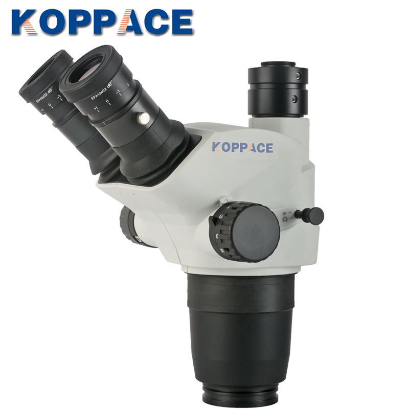 KOPPACE 6.7X-45X三目立体显微镜镜头0.5X三目摄像头接口具有放大锁定功能